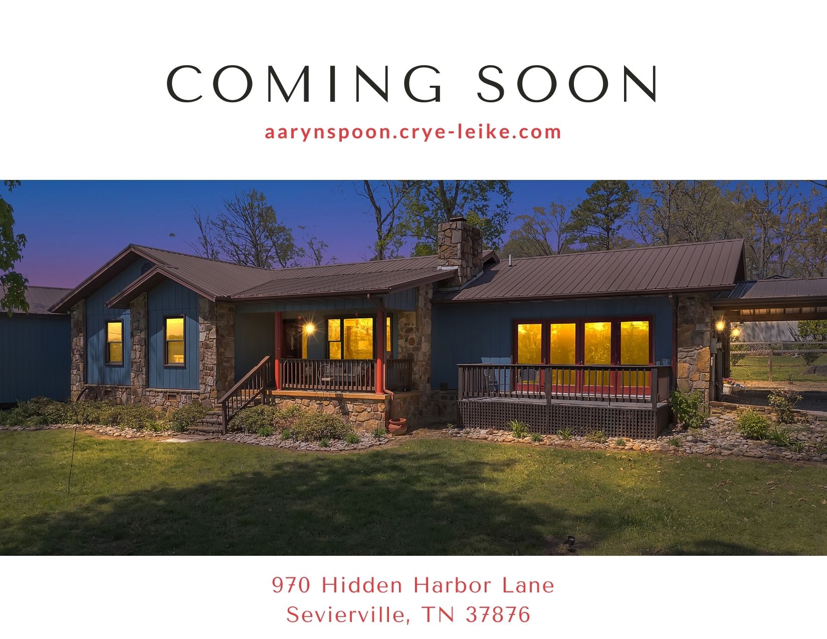Coming Soon — 970 Hidden Harbor Lane